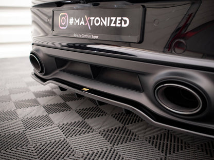 Maxton Design Rear Splitter (Vertical Bars) Porsche 911 Turbo S 992