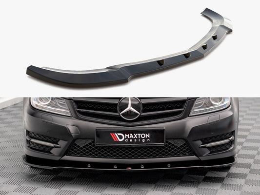 Maxton Design Front Splitter V.2 Mercedes-Benz C Coupe / Sedan / Estate AMG-Line C204 / W204 Facelift / S204 Facelift