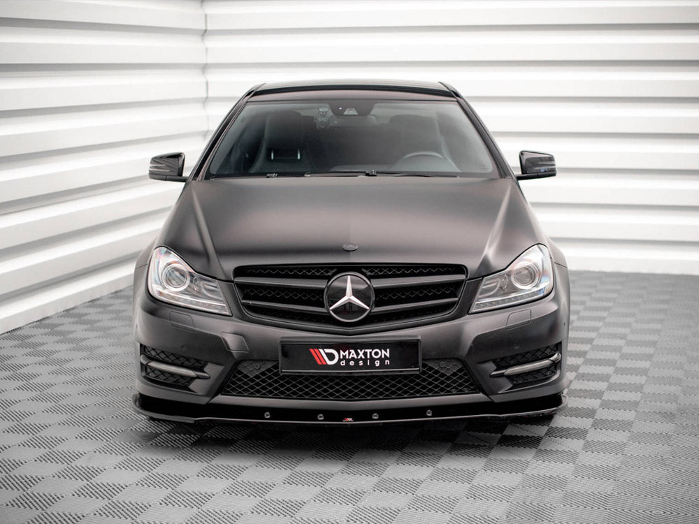 Maxton Design Front Splitter V.2 Mercedes-Benz C Coupe / Sedan / Estate AMG-Line C204 / W204 Facelift / S204 Facelift