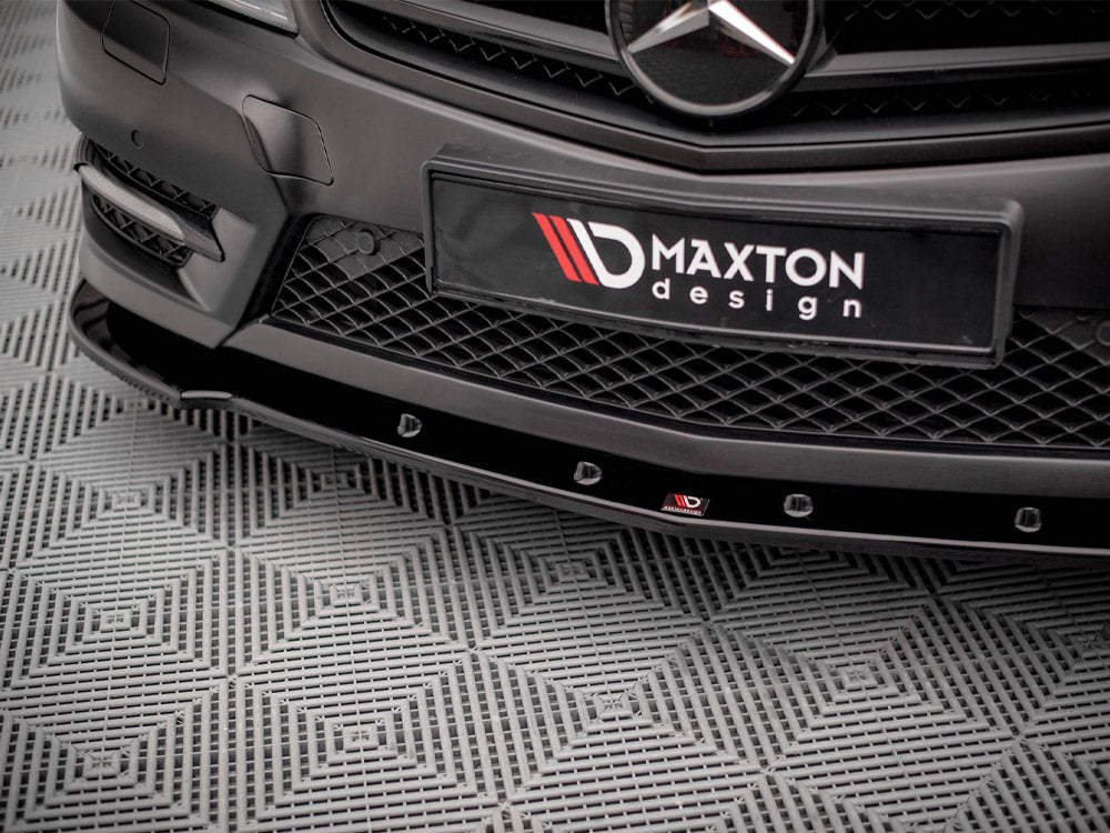 Maxton Design Front Splitter V.2 Mercedes-Benz C Coupe / Sedan / Estate AMG-Line C204 / W204 Facelift / S204 Facelift