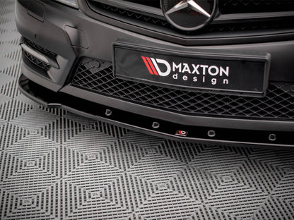 Maxton Design Front Splitter V.2 Mercedes-Benz C Coupe / Sedan / Estate AMG-Line C204 / W204 Facelift / S204 Facelift