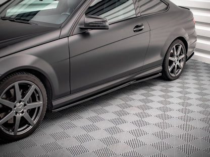 Maxton Design Side Skirts Diffusers Mercedes-Benz C Coupe / Sedan / Estate AMG-Line C204 / W204 Facelift / S204 Facelift