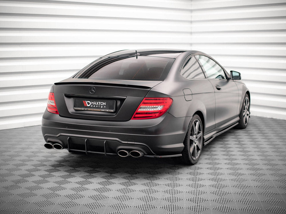 Maxton Design Rear Side Splitters Mercedes-Benz C Coupe / Sedan / Estate AMG-Line C204 / W204 Facelift / S204 Facelift