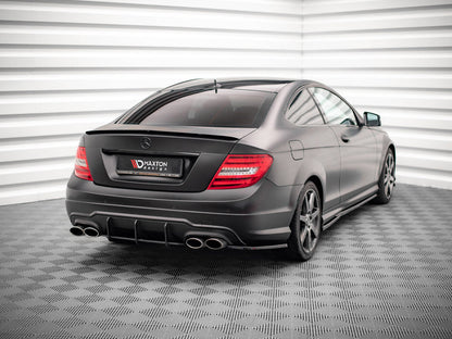 Maxton Design Rear Side Splitters Mercedes-Benz C Coupe / Sedan / Estate AMG-Line C204 / W204 Facelift / S204 Facelift
