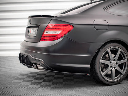 Maxton Design Rear Side Splitters Mercedes-Benz C Coupe / Sedan / Estate AMG-Line C204 / W204 Facelift / S204 Facelift