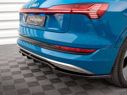 Maxton Design Central Rear Splitter (Vertical Bars) Audi e-Tron