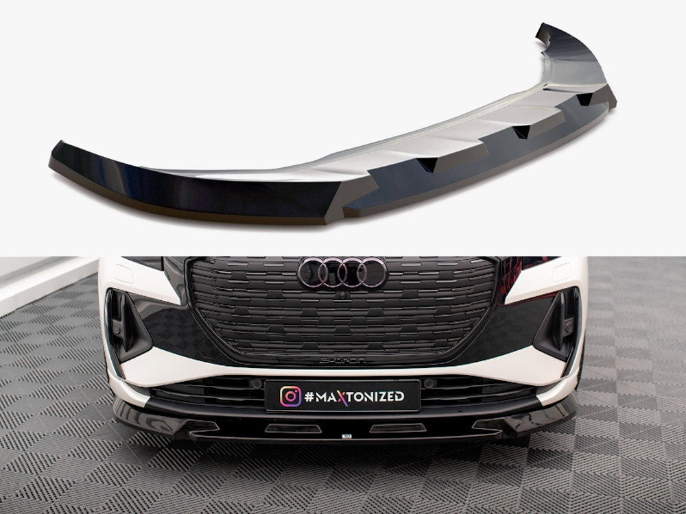 Maxton Design Front Splitter V.1 Audi Q4 e-Tron Sportback Mk1