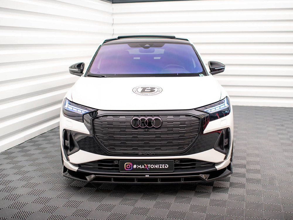 Maxton Design Front Splitter V.2 Audi Q4 e-Tron Sportback Mk1