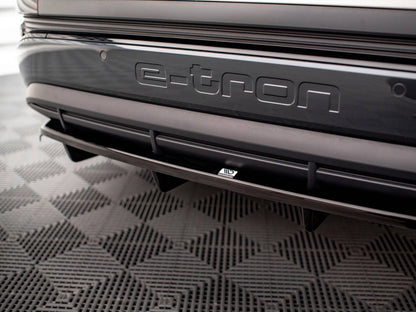 Maxton Design Central Rear Splitter (Vertical Bars) Audi Q4 e-Tron Sportback Mk1
