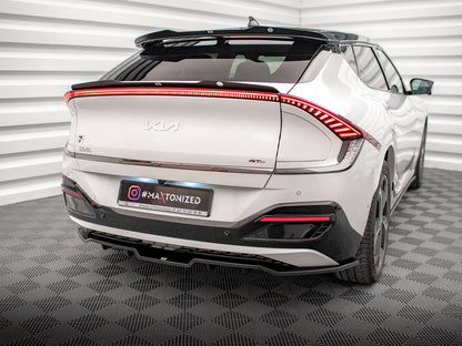 Maxton Design Central Rear Splitter (Vertical Bars) Kia EV6 GT-Line Mk1