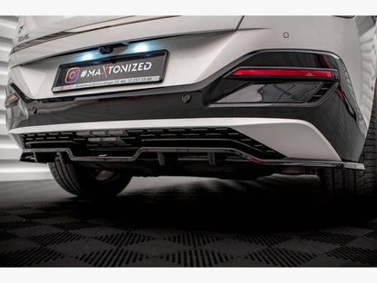 Maxton Design Central Rear Splitter (Vertical Bars) Kia EV6 GT-Line Mk1