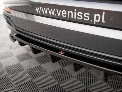 Maxton Design Central Rear Splitter (Vertical Bars) Audi Q3 S-Line F3