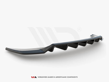 Maxton Design Central Rear Splitter (Vertical Bars) Audi Q3 S-Line F3