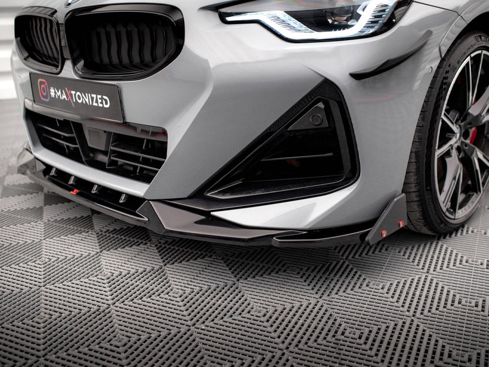 Maxton Design Front Splitter V.2 + Flaps BMW 2 Coupe M-Pack / M240i G42
