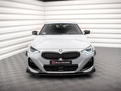 Maxton Design Street PRO Front Splitter + Flaps BMW 2 Coupe M-Pack / M240i G42