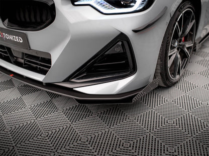 Maxton Design Street PRO Front Splitter + Flaps BMW 2 Coupe M-Pack / M240i G42