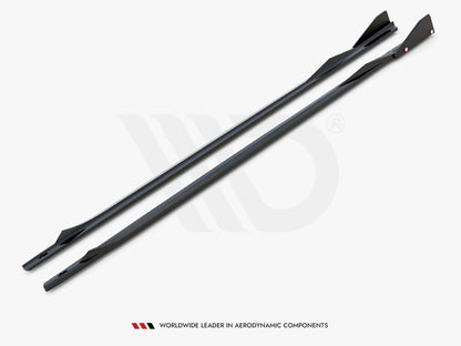 Maxton Design Side Skirts Diffusers V.2 + Flaps BMW 2 Coupe M-Pack / M240i G42