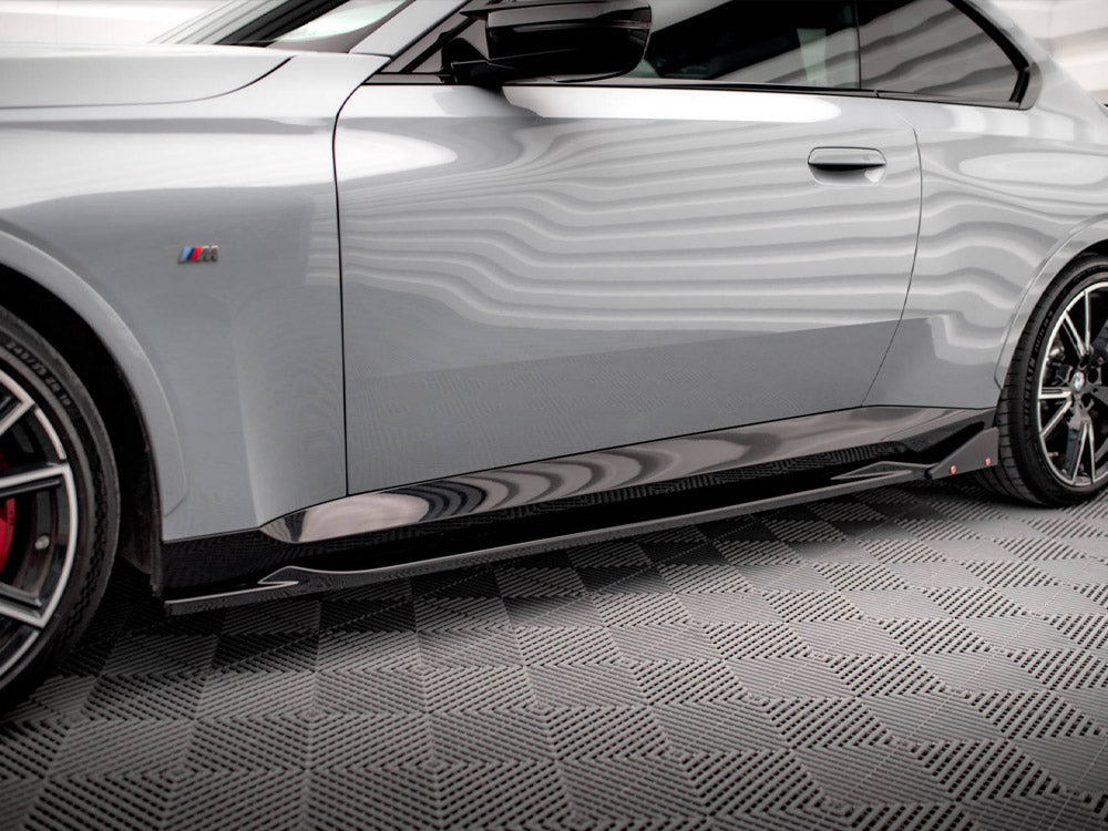 Maxton Design Side Skirts Diffusers V.2 + Flaps BMW 2 Coupe M-Pack / M240i G42
