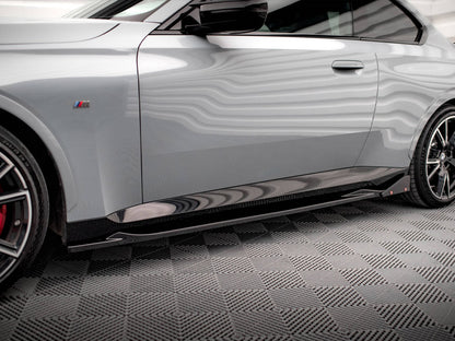 Maxton Design Side Skirts Diffusers V.2 + Flaps BMW 2 Coupe M-Pack / M240i G42