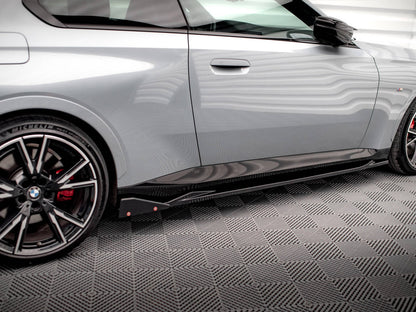 Maxton Design Side Skirts Diffusers V.2 + Flaps BMW 2 Coupe M-Pack / M240i G42