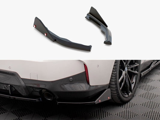 Maxton Design Rear Side Splitters V.2 + Flaps BMW 2 Coupe M-Pack G42