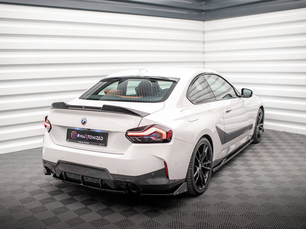 Maxton Design Rear Side Splitters V.2 + Flaps BMW 2 Coupe M-Pack G42