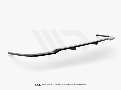 Maxton Design Central Rear Splitter (Vertical Bars) Audi A4 S-Line B9 Facelift