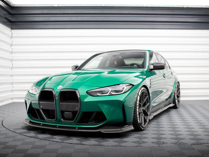 Maxton Design Carbon Fiber Front Grill + License Plate Holder Base BMW M4 G82 / M3 G80