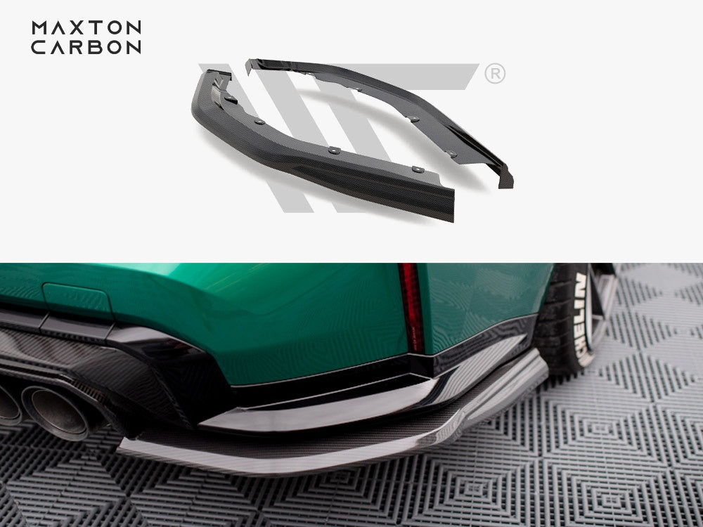 Maxton Design Carbon Fiber Rear Side Splitters BMW M3 Sedan / Touring G80 / G81