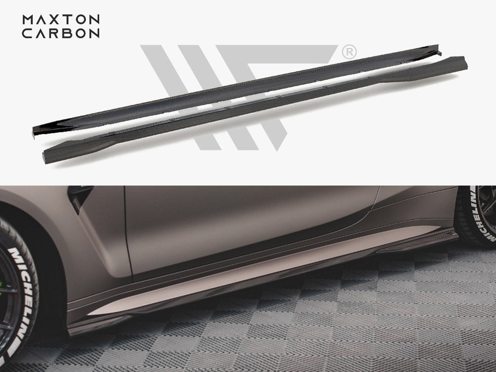 Maxton Design Carbon Fiber Side Skirts BMW M4 G82