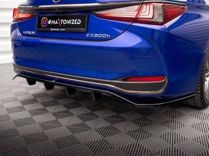 Maxton Design Central Rear Splitter (Vertical Bars) Lexus ES F Sport Mk7