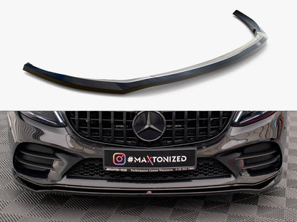 Maxton Design Front Splitter V.1 Mercedes-Benz C AMG Line Sedan / Coupe / Estate W205 / C205 / S205 Facelift