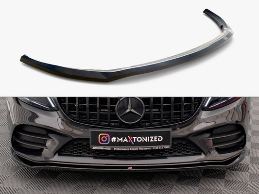 Maxton Design Front Splitter V.1 Mercedes-Benz C AMG Line Sedan / Coupe / Estate W205 / C205 / S205 Facelift