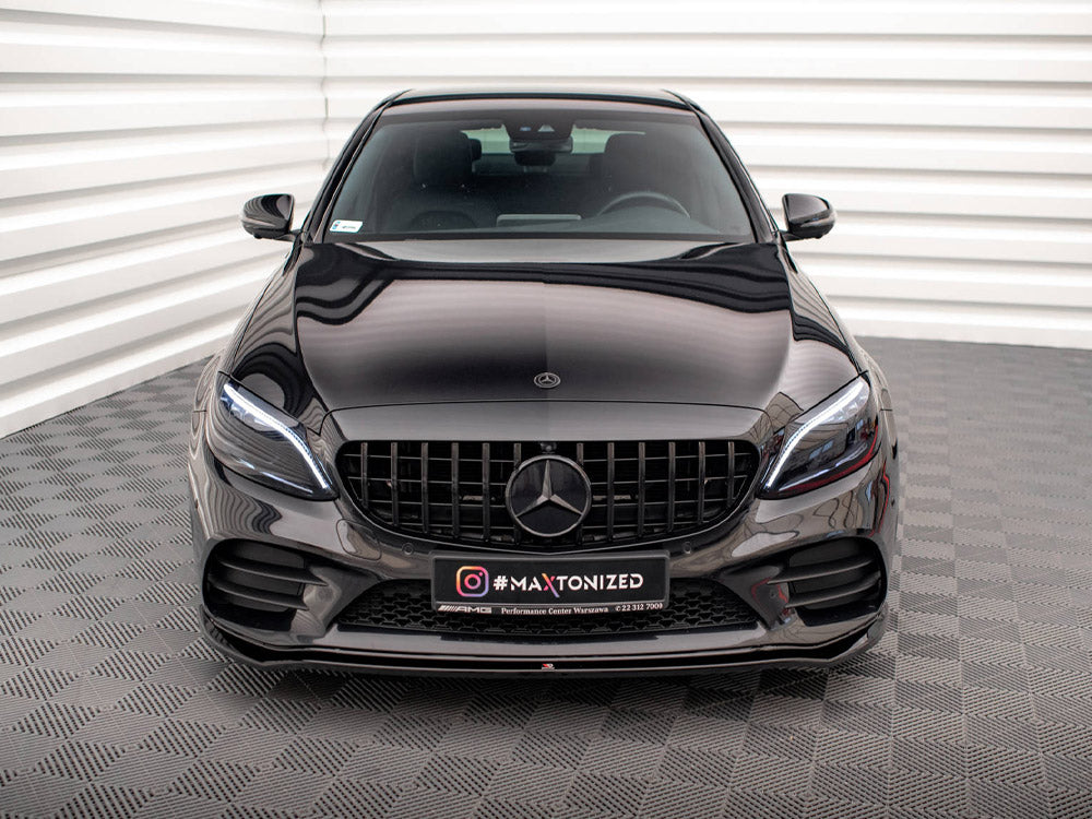 Maxton Design Front Splitter V.1 Mercedes-Benz C AMG Line Sedan / Coupe / Estate W205 / C205 / S205 Facelift