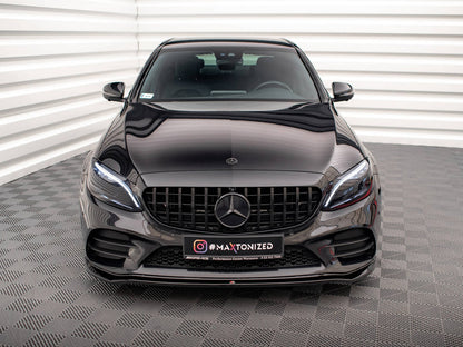 Maxton Design Front Splitter V.1 Mercedes-Benz C AMG Line Sedan / Coupe / Estate W205 / C205 / S205 Facelift