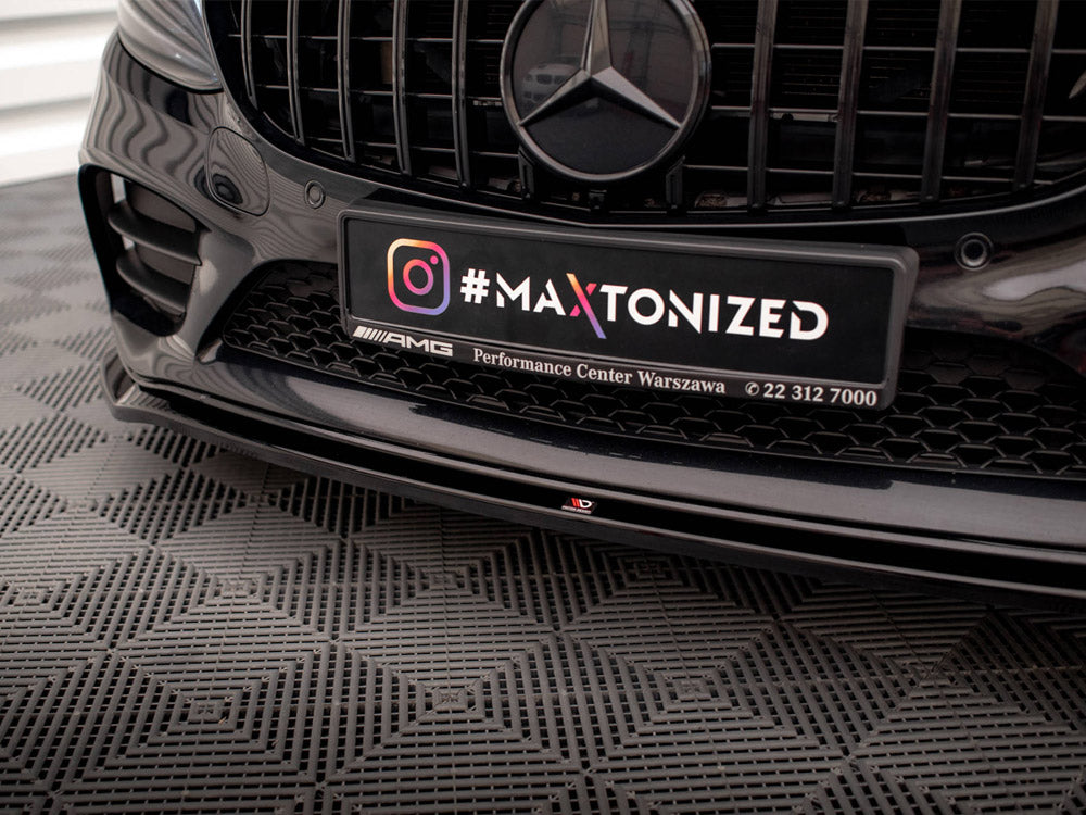 Maxton Design Front Splitter V.1 Mercedes-Benz C AMG Line Sedan / Coupe / Estate W205 / C205 / S205 Facelift