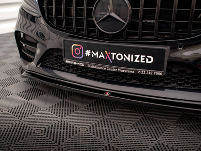 Maxton Design Front Splitter V.1 Mercedes-Benz C AMG Line Sedan / Coupe / Estate W205 / C205 / S205 Facelift