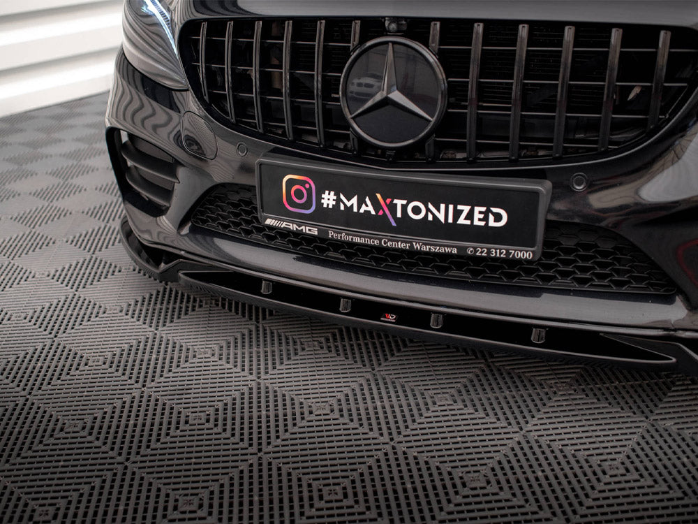 Maxton Design Front Splitter V.2 Mercedes-Benz C AMG Line Sedan / Coupe / Estate W205 / C205 / S205 Facelift