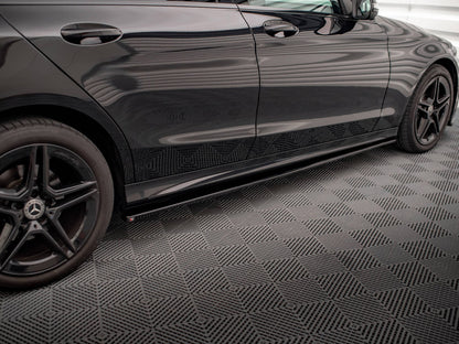 Maxton Design Side Skirts Diffusers Mercedes-Benz C43 / C AMG-Line Sedan / Estate W205 / S205 Facelift