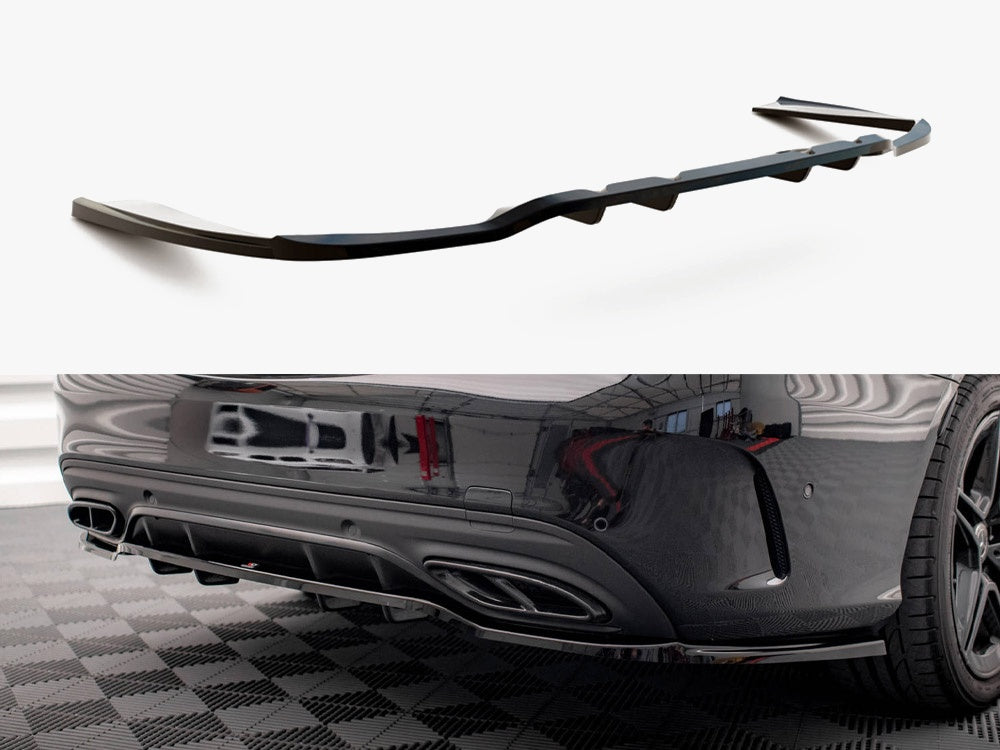 Maxton Design Rear Splitter (Vertical Bars) Mercedes C AMG Line W205 Facelift
