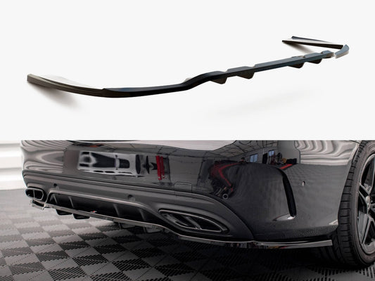Maxton Design Rear Splitter (Vertical Bars) Mercedes C AMG Line W205 Facelift