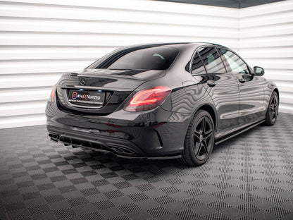 Maxton Design Rear Splitter (Vertical Bars) Mercedes C AMG Line W205 Facelift