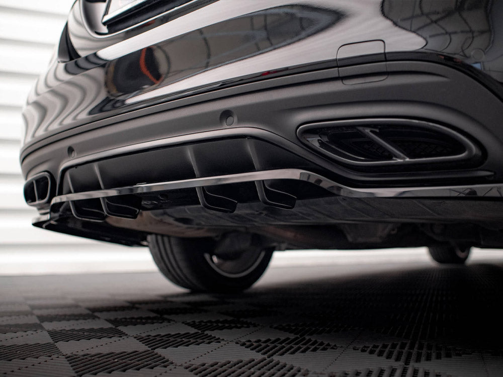 Maxton Design Rear Splitter (Vertical Bars) Mercedes C AMG Line W205 Facelift