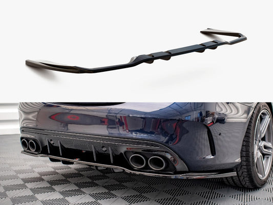 Maxton Design Rear Splitter (Vertical Bars) Mercedes-AMG C43 Sedan / Estate W205 / S205 Facelift