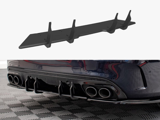 Maxton Design Street PRO Rear Diffuser Mercedes-AMG C43 Sedan / Estate W205 / S205 Facelift