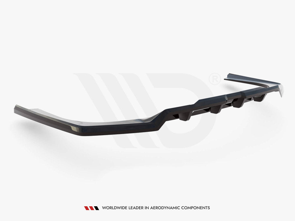 Maxton Design Central Rear Splitter (Vertical Bars) BMW 7 M-Pack G70