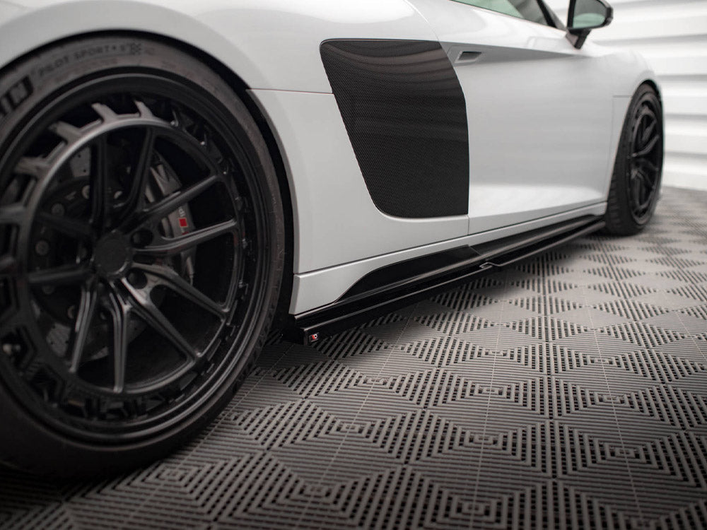 Maxton Design Side Skirts Diffusers V.2 Audi R8 Mk2 Facelift - Carbon Look