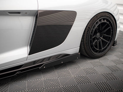 Maxton Design Side Skirts Diffusers V.2 + Flaps Audi R8 Mk2 Facelift