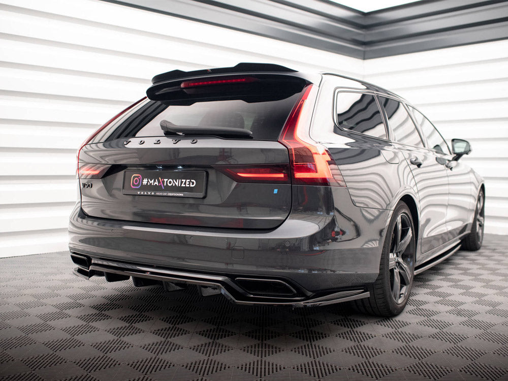 Maxton Design Rear Splitter (Vertical Bars) Volvo V90 / S90 R-Design Mk2