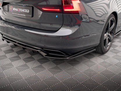 Maxton Design Rear Splitter (Vertical Bars) Volvo V90 / S90 R-Design Mk2